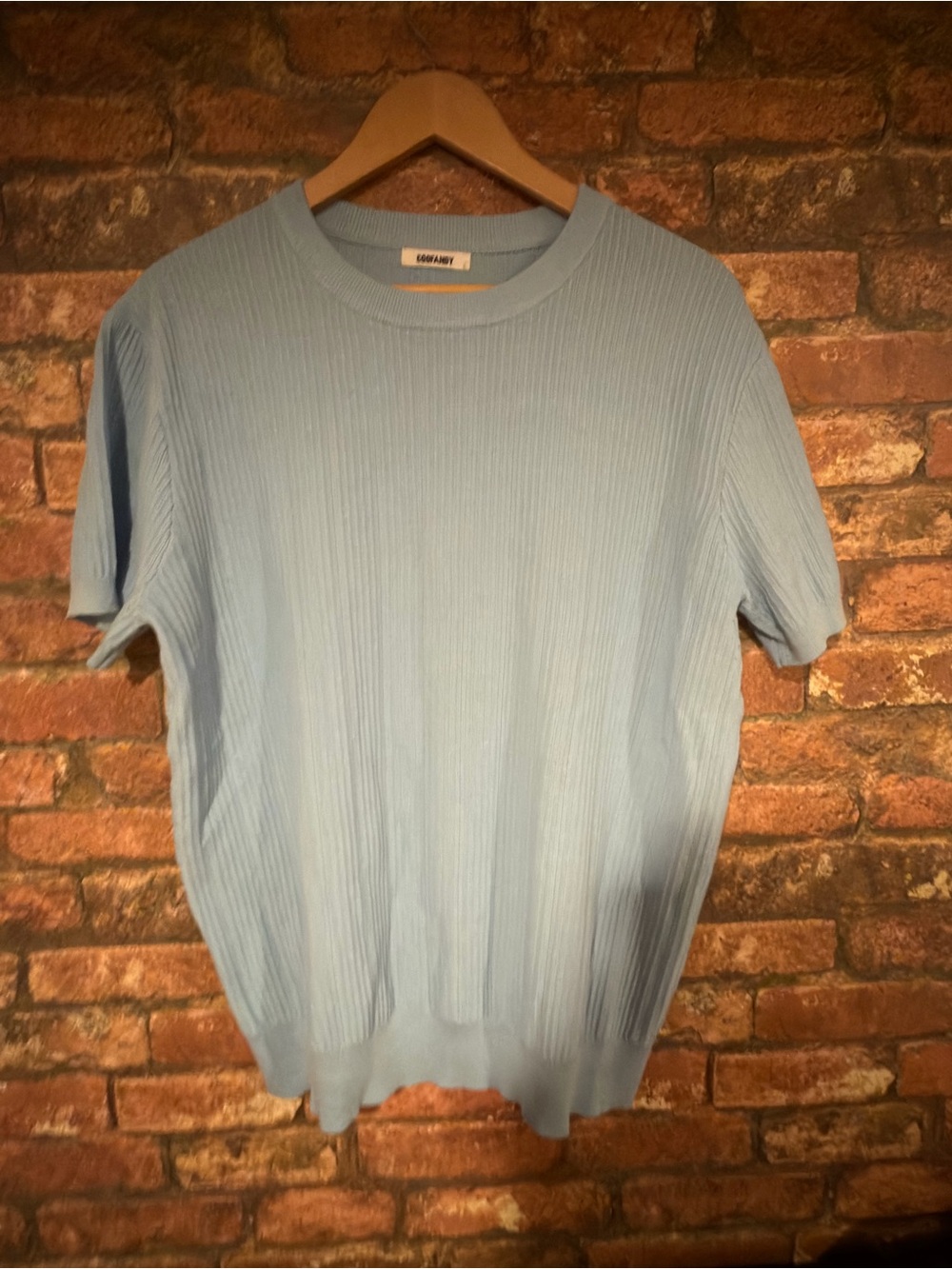 Light Blue Men’s Short Sleeve Knit Shirt